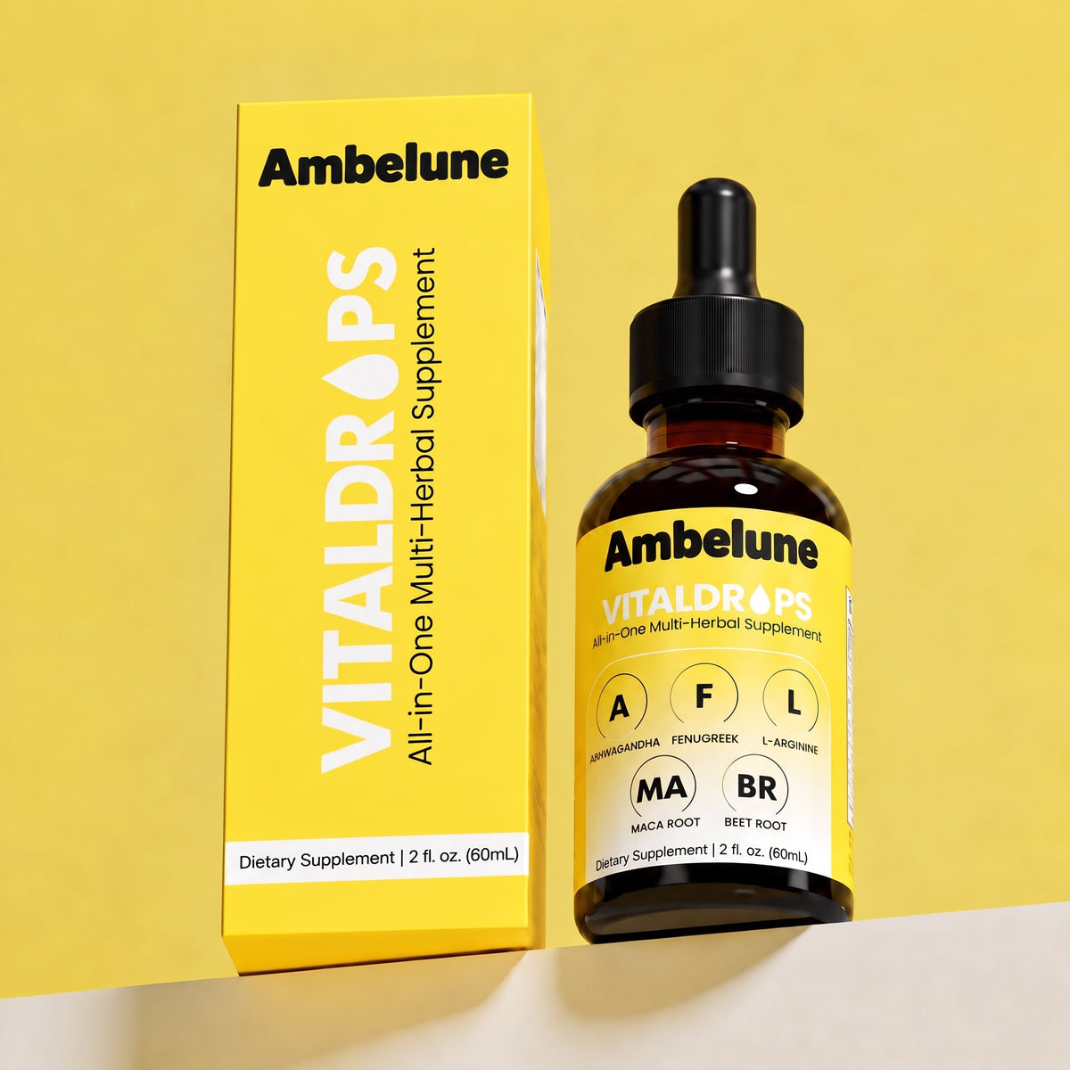 Ambelune VitalDrops bottle and box